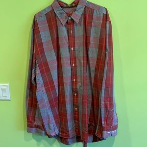 ROBERT GRAHAM PLAID LONG SLEEVE BUTTON DOWN SHIRT